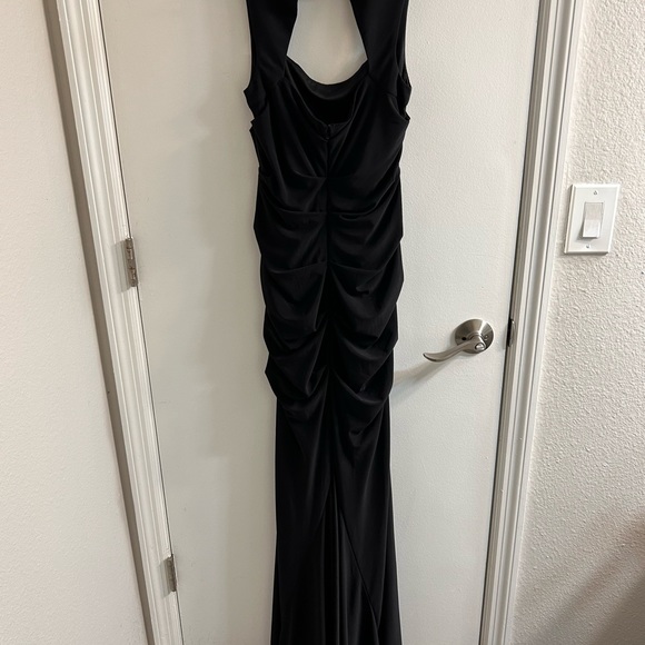 NWOT ADRIANNA PAPELL BLACK GOWN COCKTAIL DRESS/LONG/STRETCH MATERIAL/4US-40IT - Picture 5 of 10